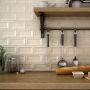 KAKEL TENFORS VISION INMETRO 7,5X15CM CREAM BLANK 0,5M²/KRT