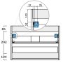 KOMMODPAKET TENFORS LINNEA VIT MATT 50CM 