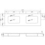 TVÄTTSTÄLL TENFORS ALPIN SOLID SURFACE VIT 120CM