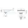 TVÄTTSTÄLL TENFORS FLOW SOLID SURFACE 100CM