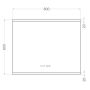 SPEGEL TENFORS SPOTY IMFRI LED MED BLUETOOTH  80X65CM