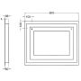 SPEGEL TENFORS SPOTY IMFRI LED MED BLUETOOTH  80X65CM