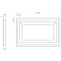 SPEGEL TENFORS SPOTY IMFRI LED MED BLUETOOTH 100X65CM