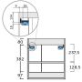 KOMMODPAKET TENFORS KOMPAKT VIT 55CM 
