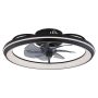 TAKFLÄKT GLOBO CELESTE LED SVART 50CM
