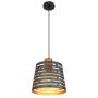PENDELLAMPA GLOBO ABLONA Ø25CM SVART