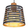 PENDELLAMPA GLOBO ABLONA Ø25CM SVART