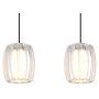 PENDELLAMPA GLOBO MARIBEL 86CM KROM