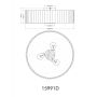 PLAFOND GLOBO JANNIE Ø50CM BEIGE