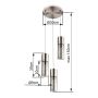 PENDELLAMPA GLOBO ANNIKA MATT SILVER