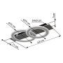 LED-PLAFOND GLOBO JAYDEN 63CM GRÅ