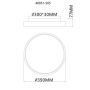 PLAFOND GLOBO JESS Ø39CM SVART