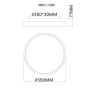 PLAFOND GLOBO JESS Ø39CM VIT