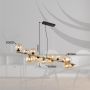 LONGBOARD-PENDLARE GLOBO RIHA 120CM AMBER