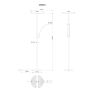 GOLVLAMPA GLOBO TIRANA UPLIGHT SILVER