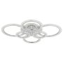 TAKLAMPA GLOBO SALINAS LED 780X115 CHROMED