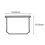 LEDLIST ECOFOSS ROTA-LUX LED INBYGGNAD CHAMPAGNE 24V 3000K 30CM 