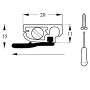 LJUDSKENA SAFCO TILL DÖRR M7 625MM