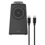 LADDNINGSDOCKA NEDIS LADDARE 3-I-1 25W MAGNETISK SVART