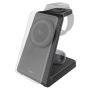 LADDNINGSDOCKA NEDIS LADDARE 3-I-1 25W MAGNETISK SVART