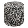 SITTPUFF HOUSE NORDIC KIMBERLEY BLACK/WHITE Ø40CM
