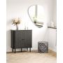 SITTPUFF HOUSE NORDIC KIMBERLEY BLACK/WHITE Ø40CM