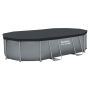 POOL BESTWAY STEEL PROMAX OVAL 488X305X107CM GRÅ