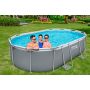 POOL BESTWAY STEEL PROMAX OVAL 488X305X107CM GRÅ