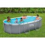POOL BESTWAY STEEL PROMAX OVAL 488X305X107CM GRÅ