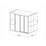 BASTUMODUL BERTILO LARGE VIT 3,74M²