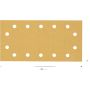 SLIPPAPPER 115X230MM 14H K180 10-PACK