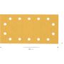 SLIPPAPPER 115X230MM 14H K240 10-PACK