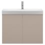 TVÄTTSTÄLLSSKÅP SVEDBERGS STILLA GRUND 2 DÖRRAR PLAN GRÅBEIGE 80X35CM