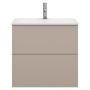 TVÄTTSTÄLLSSKÅP SVEDBERGS STILLA 2 LÅDOR PLAN GRÅBEIGE 60X45CM