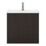 TVÄTTSTÄLLSSKÅP SVEDBERGS STILLA 2 DÖRRAR PLAN MÖRK EK 60X45CM