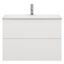TVÄTTSTÄLLSSKÅP SVEDBERGS STILLA 2 LÅDOR PLAN VIT 80X45CM