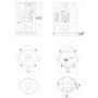 DUSCHKABIN ARROW 6006 TONAT GLAS VIT 90X90CM 