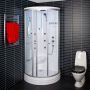 DUSCHKABIN ARROW 6005 KLART GLAS VIT 90X90CM