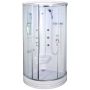 DUSCHKABIN ARROW 6015 KLART GLAS VIT 100X100CM 