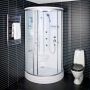 DUSCHKABIN ARROW 6015 KLART GLAS VIT 100X100CM 
