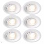 SPOTLIGHT PLEJD RIKTBAR 8W 2200–4000K 6-PACK VIT