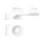 SPOTLIGHT PLEJD RIKTBAR 8W 2200–4000K 6-PACK SVART