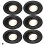 SPOTLIGHT PLEJD RIKTBAR 8W 2200–4000K 6-PACK SVART