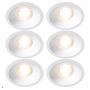SPOTLIGHT PLEJD INFÄLLD 8W 2200-4000K 6-PACK VIT