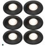 SPOTLIGHT PLEJD INFÄLLD 8W 2200-4000K 6-PACK SVART