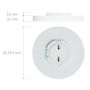 PLAFOND PLEJD LED PIR-SENSOR Ø29,4CM VIT