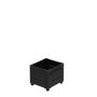 BLOMLÅDA PLUS CUBIC MED FÖTTER 46X50X42CM SVART