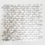 MOSAIK AVANTGARDE BRICK ALUMINIUM 3X1,5CM PRIS PER ARK