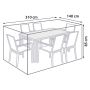 ÖVERDRAG MATGRUPP LARGE 310X140X85 CM
