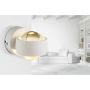 VÄGGLAMPA GLOBO RANDI 7,5CM VIT 